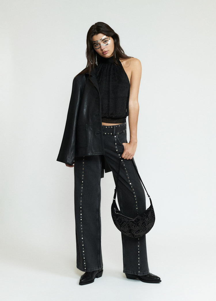 Studded crossbody bag