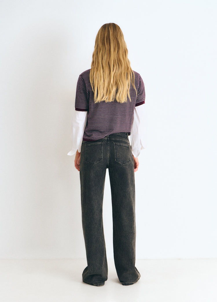 Denim with front pocket