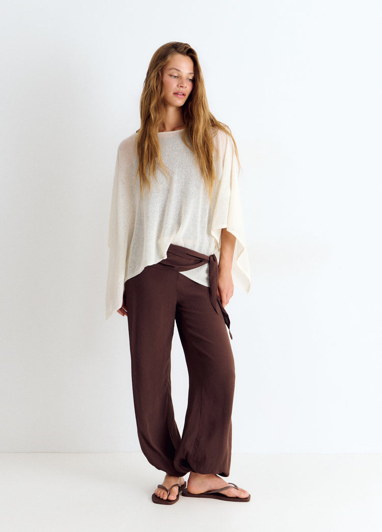 Feine Strickcape