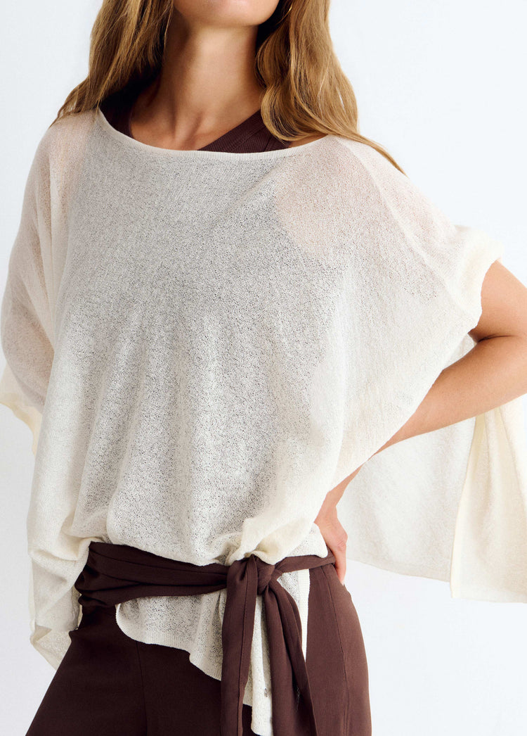 Feine Strickcape