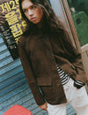 Suede leather jacket