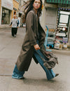 Long striped vest coat