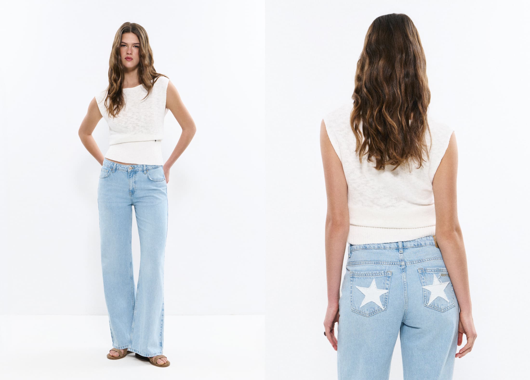 5-pocket jeans with star patch