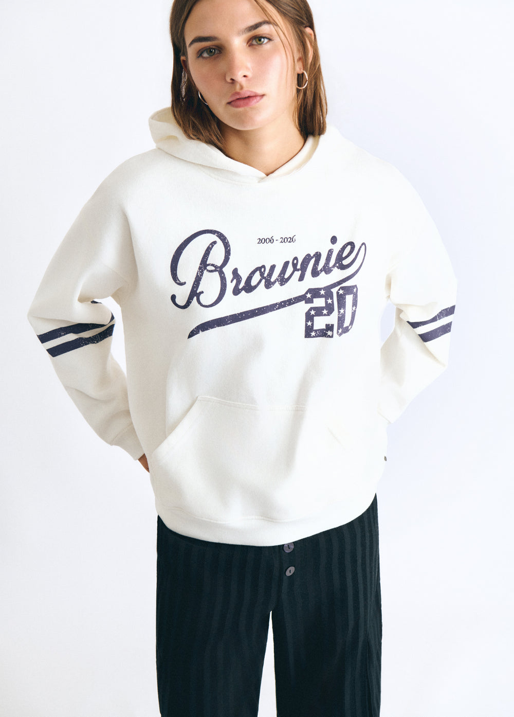 Anniversary print hooded sweatshirt