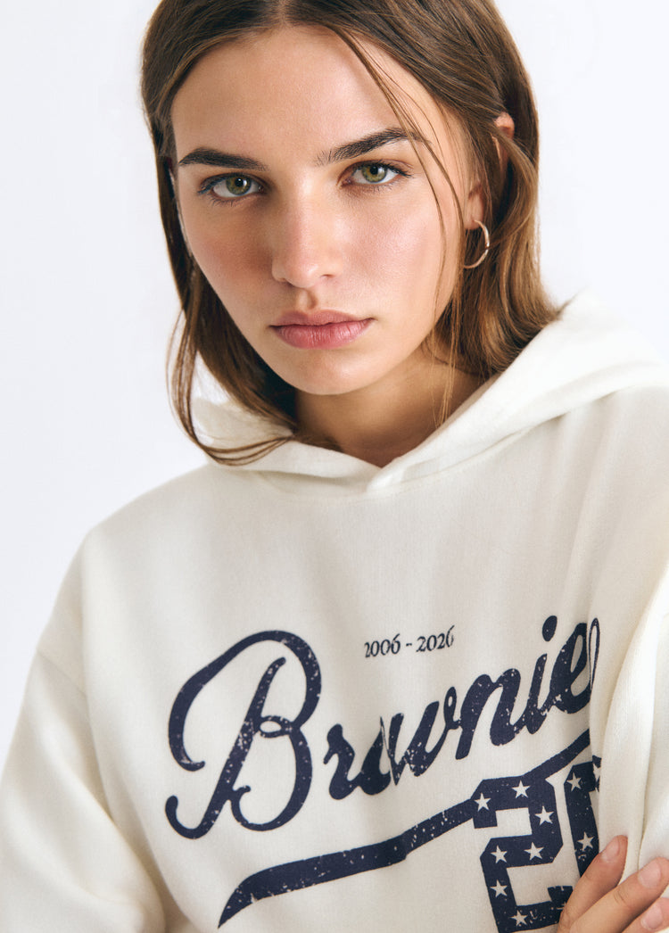 Sudadera capucha print aniversario