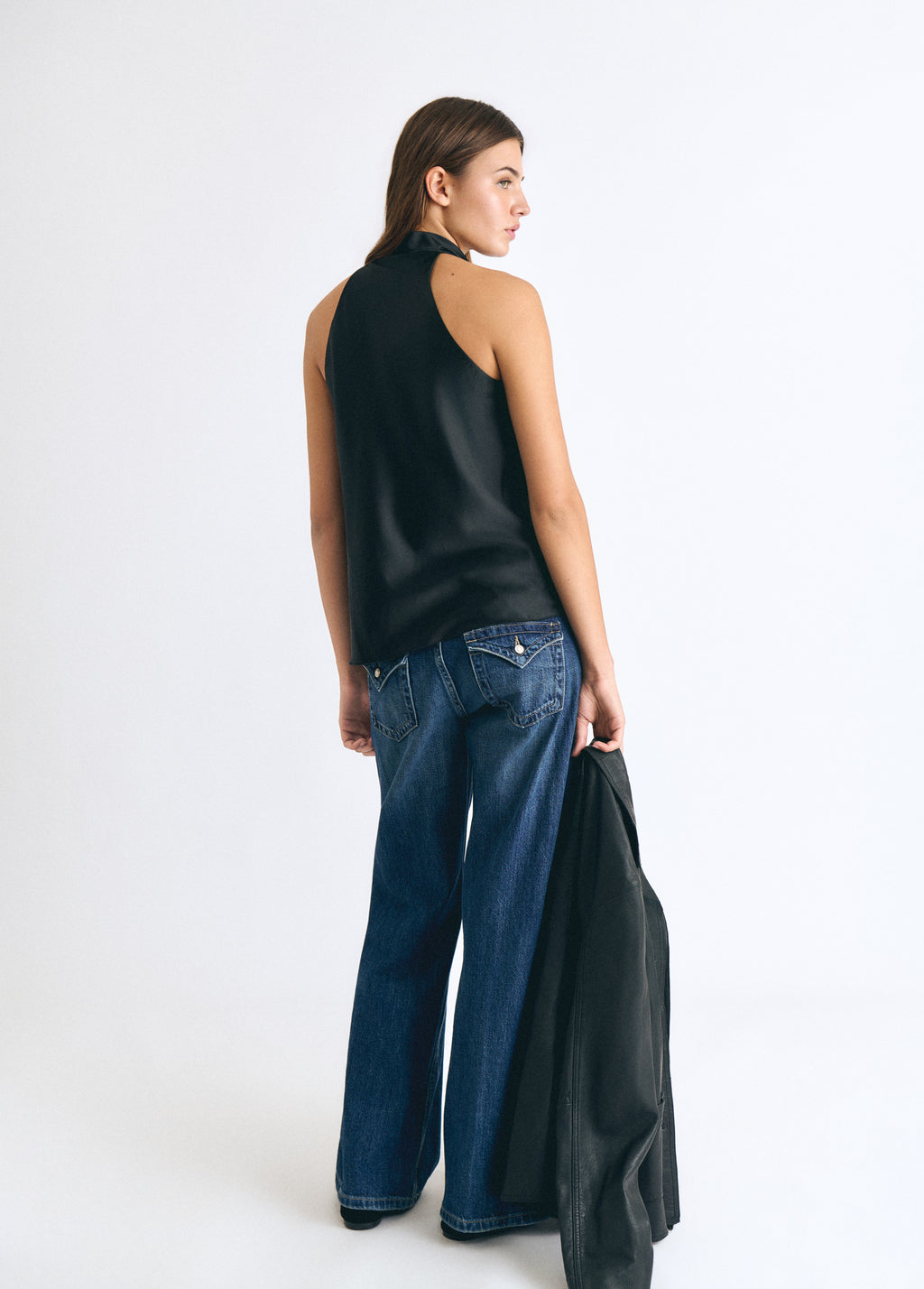 Cascading halter top