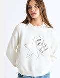 Double-star studded sweater