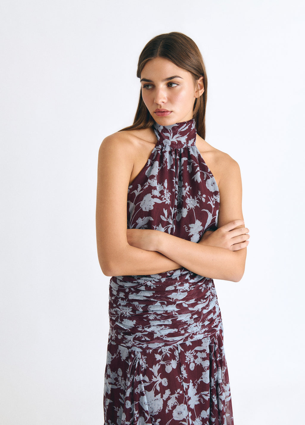 Long printed dress
