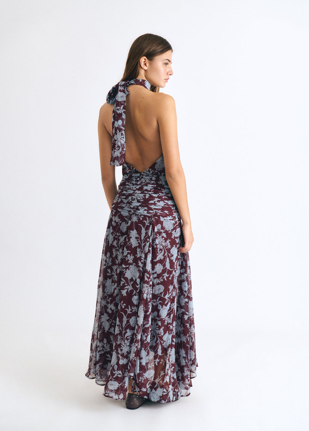 Long printed dress