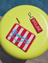 Striped beads coin purse