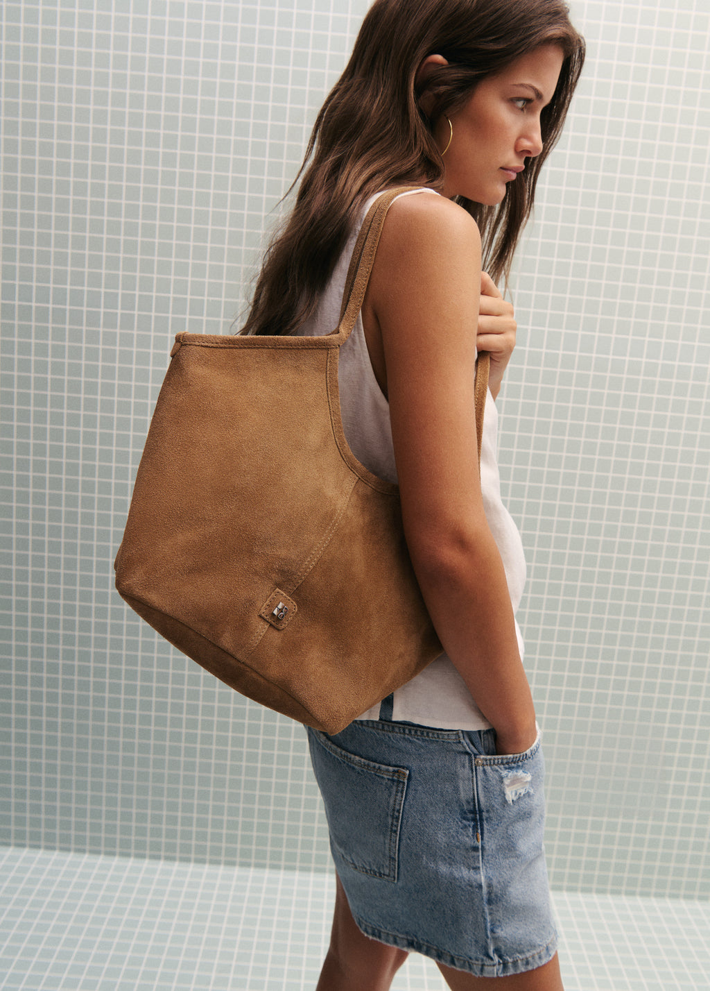 Shopper bag with handles