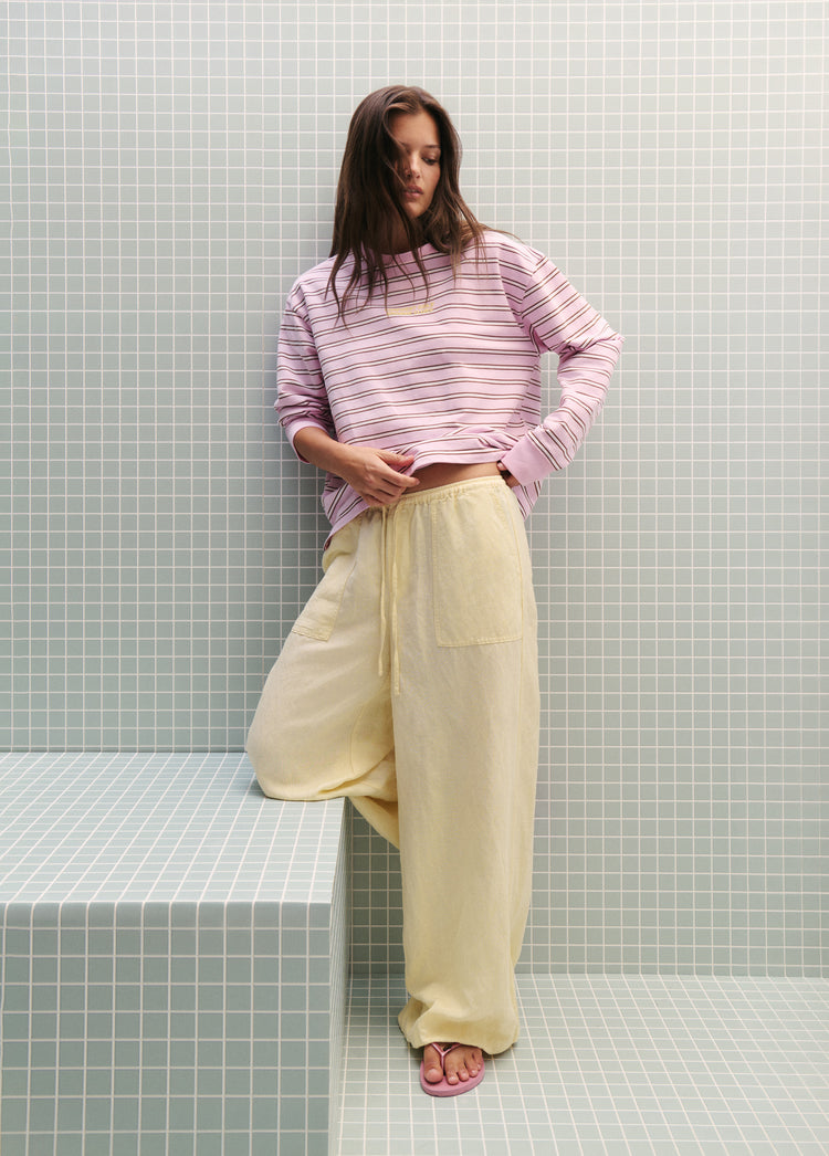 Light sweatshirt striped print
