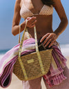 Capazo tas met riemen en studs