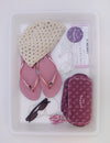 Small square toiletry bag
