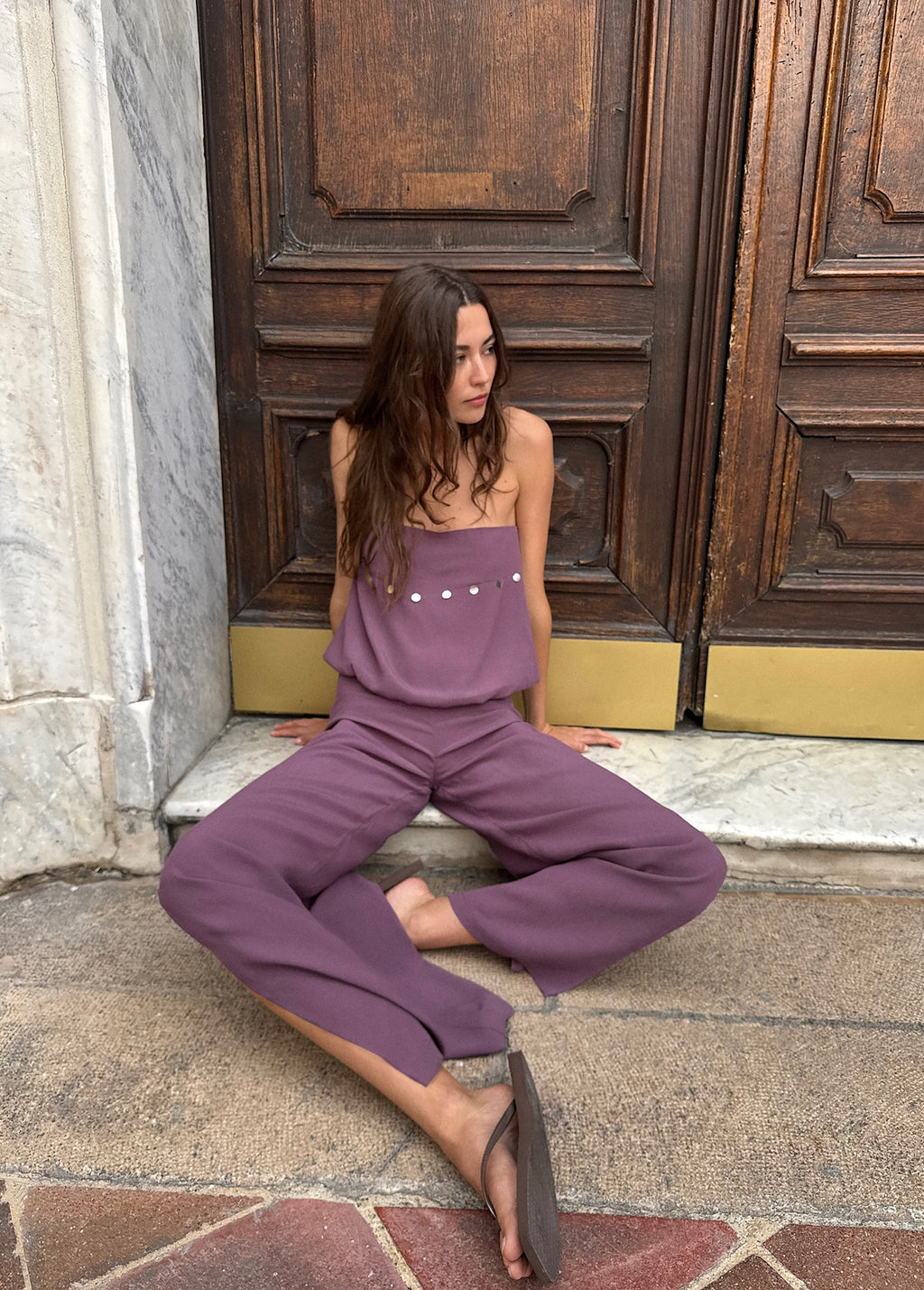 Lange broek met spiegels