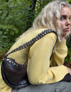 Shoulder bag leather studs