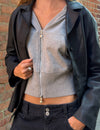 Studded hooded sweatshirt