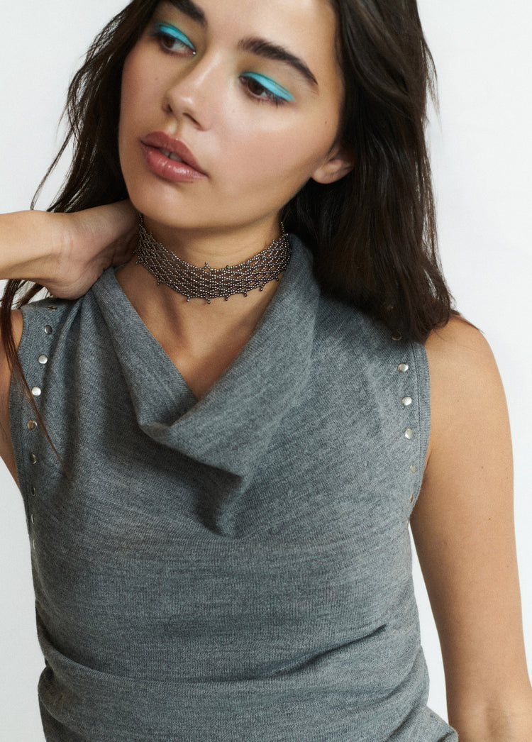 Choker met gaasparels