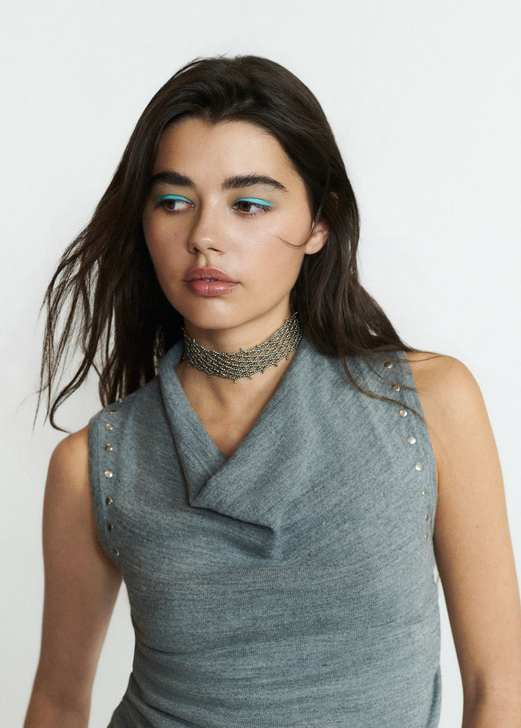 Choker met gaasparels