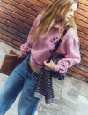 Printed zip-up sweatshirt