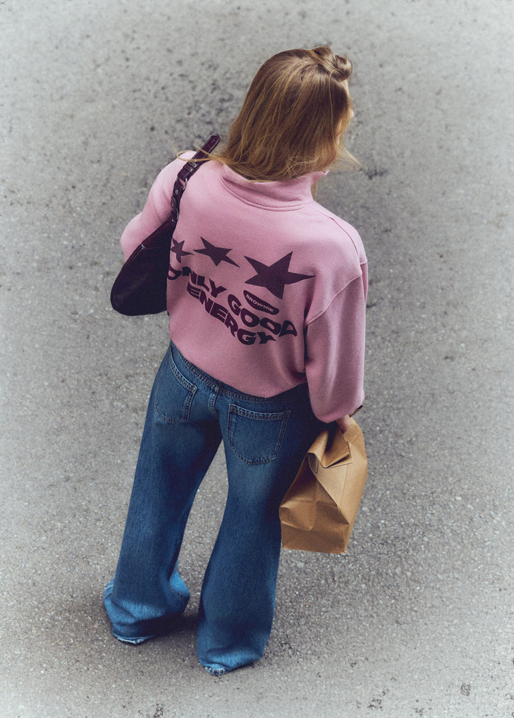Sudadera cremallera print