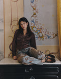 Ruched satin shirt