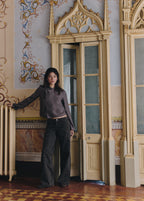 Rechte broek met dierenprint