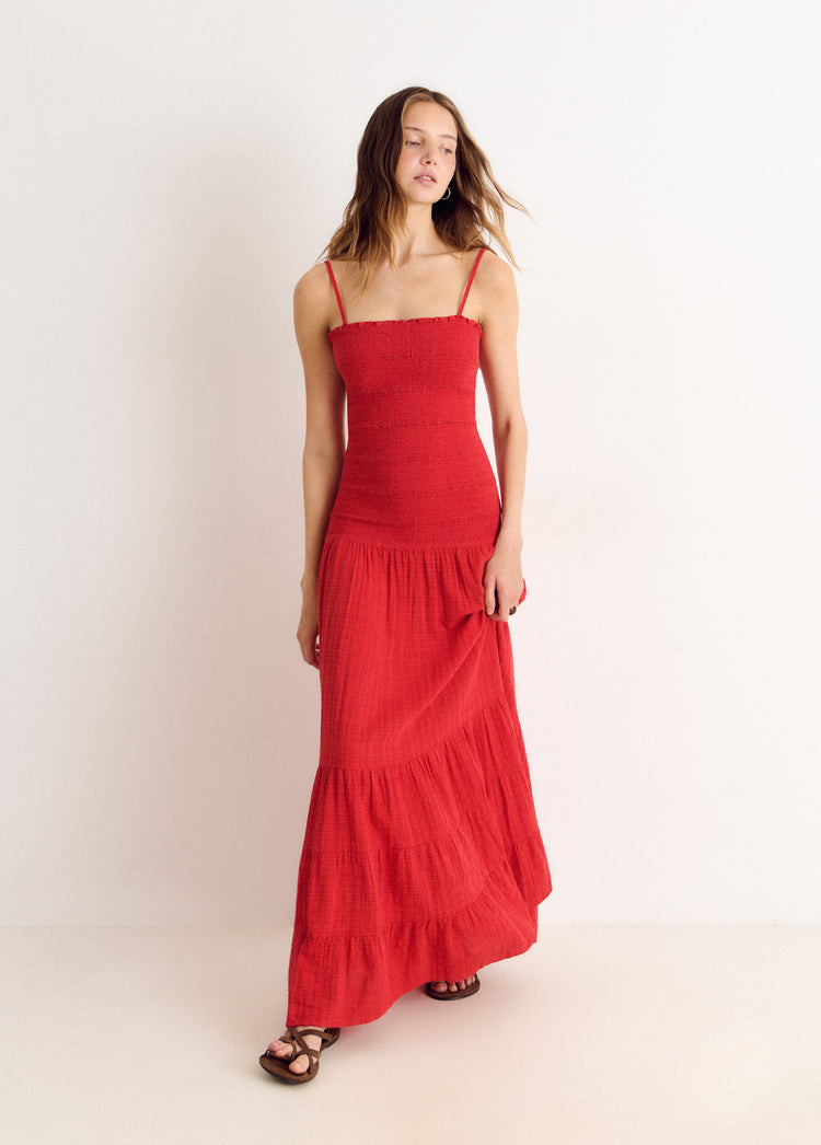 Long strap dress