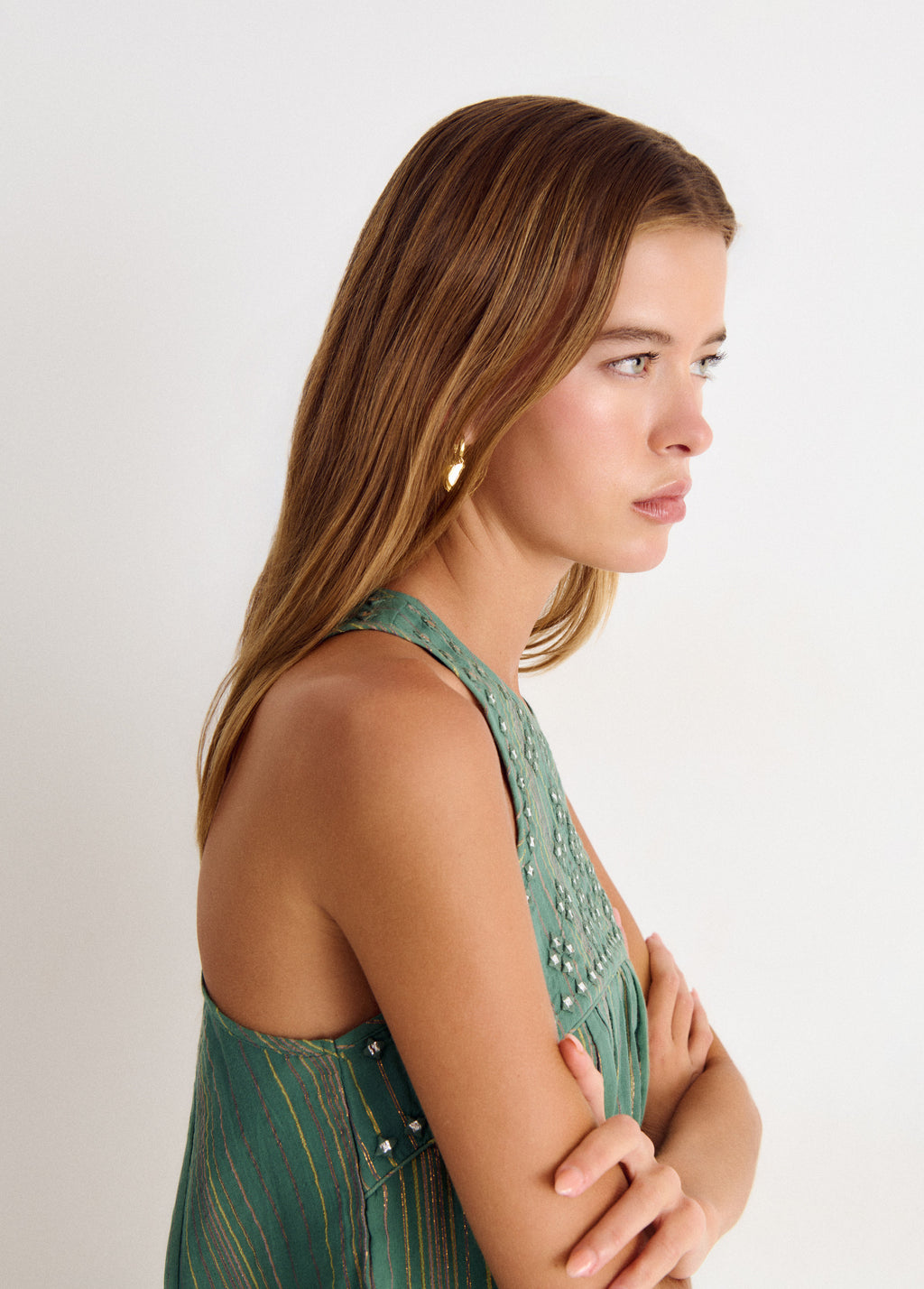 Halter top with mirrors