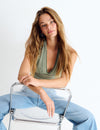 Halter knit top