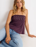 Bandeau top met studs