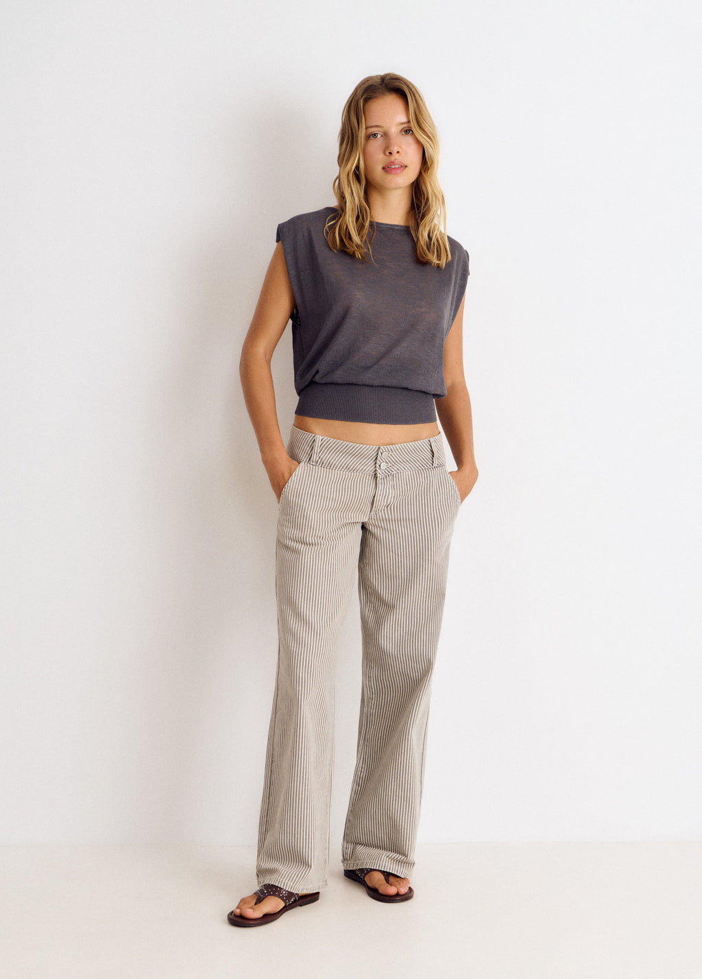 Ribbed waist top