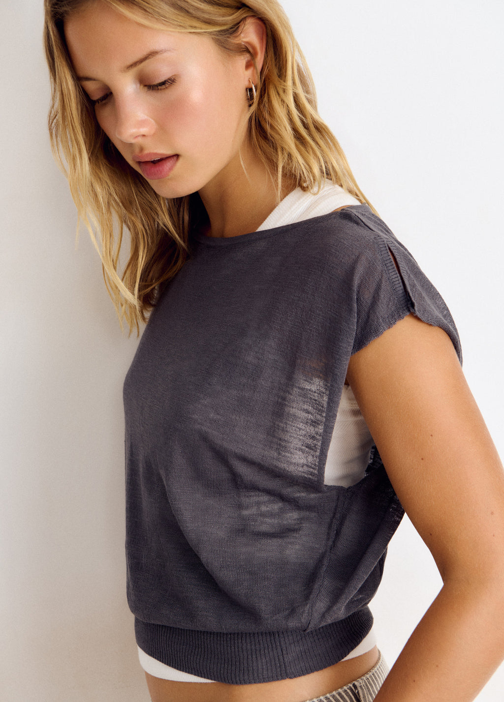 Ribbed waist top