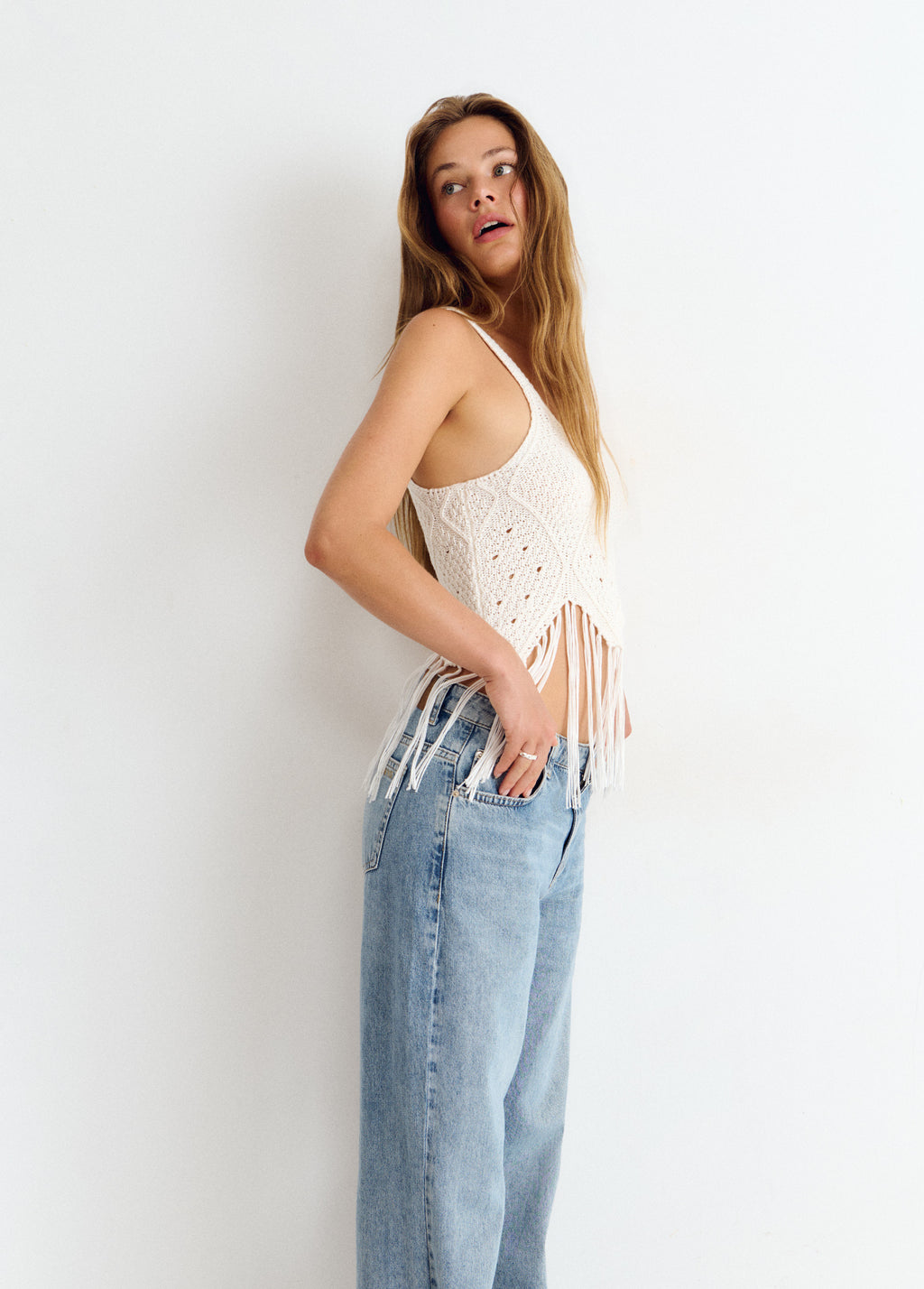 Top de crochet amb serrells