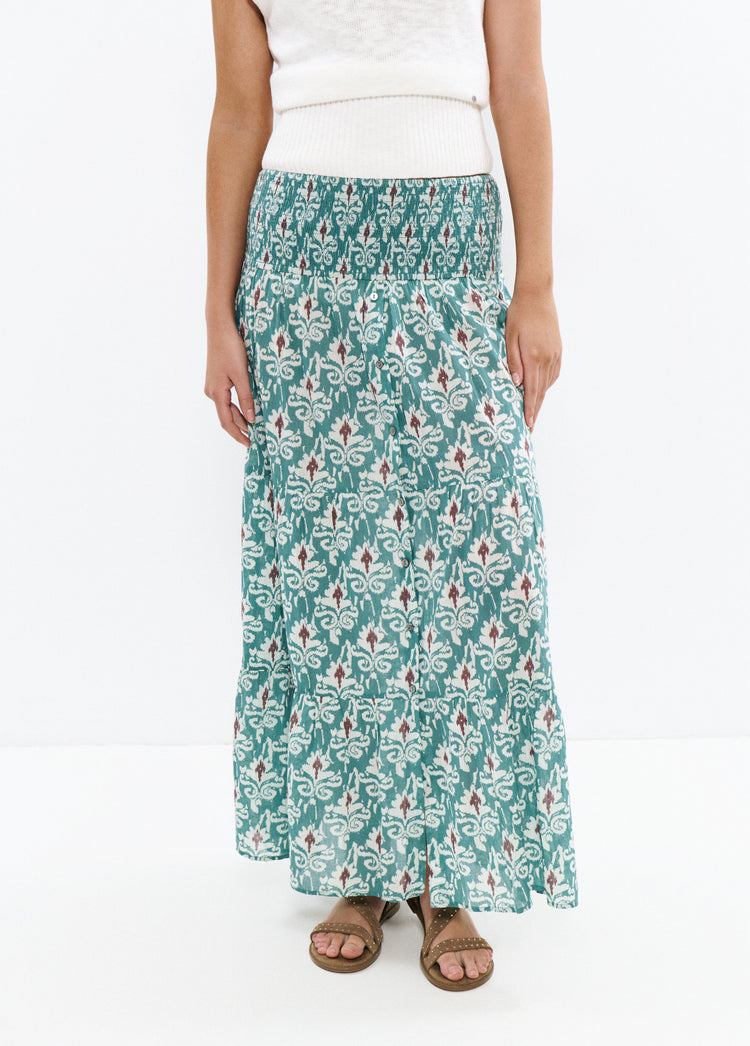 Falda larga smock