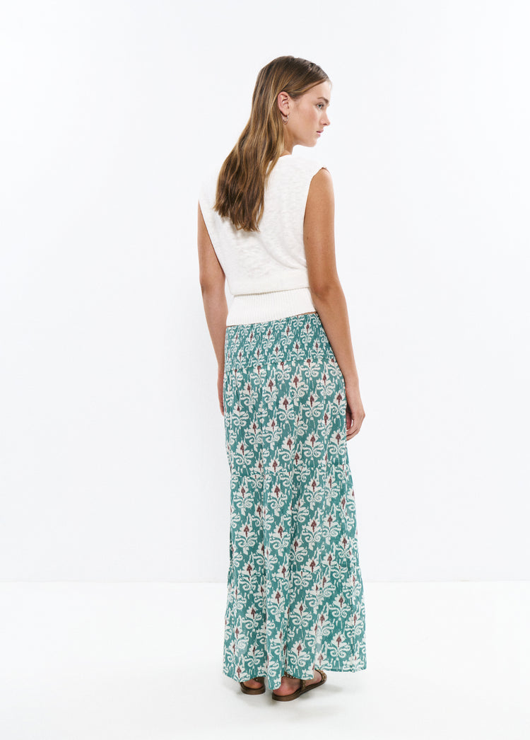 Falda larga smock