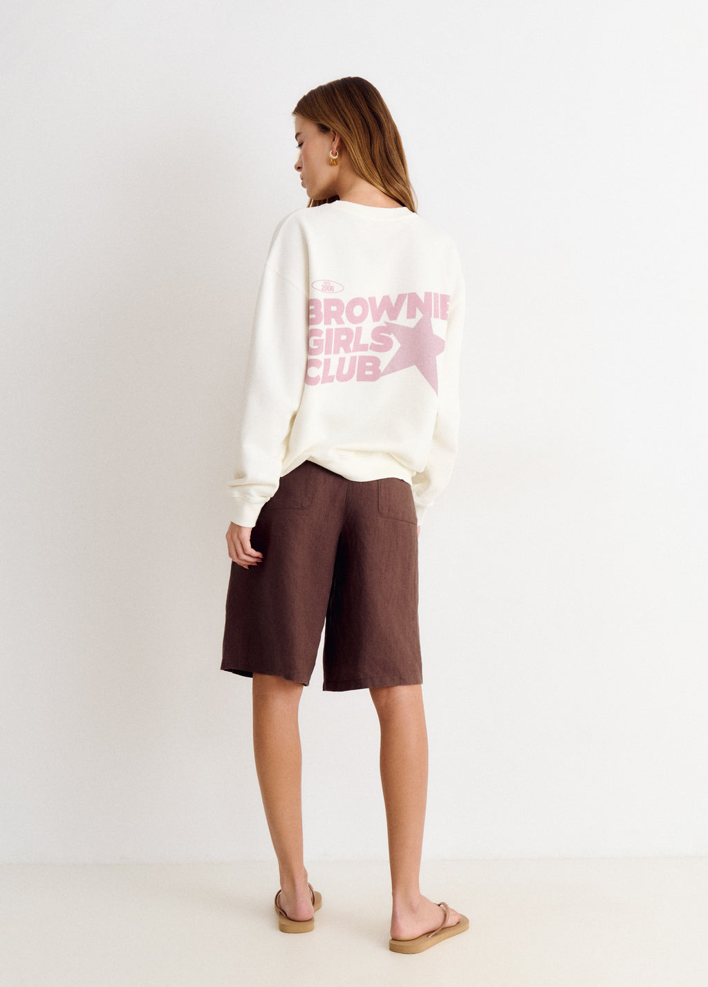 Sudadera print glitter estrella