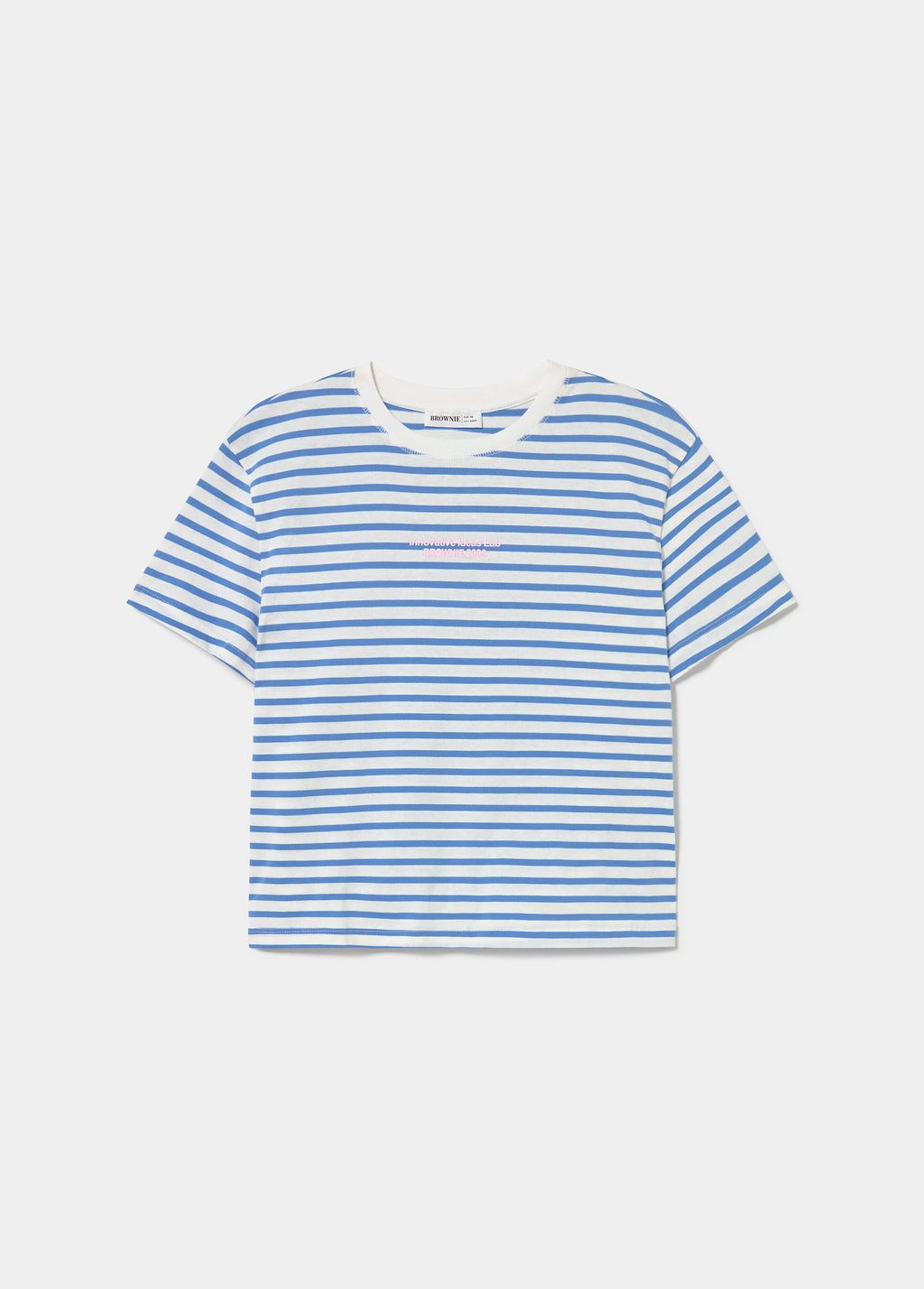 T-shirt met strepen en print