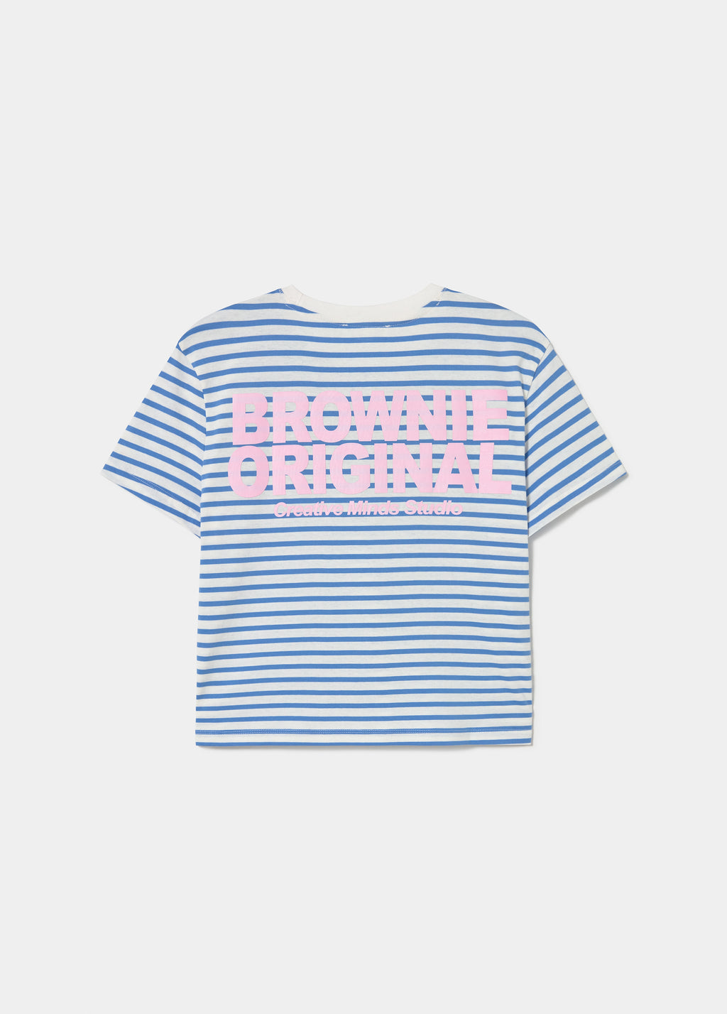 T-shirt met strepen en print