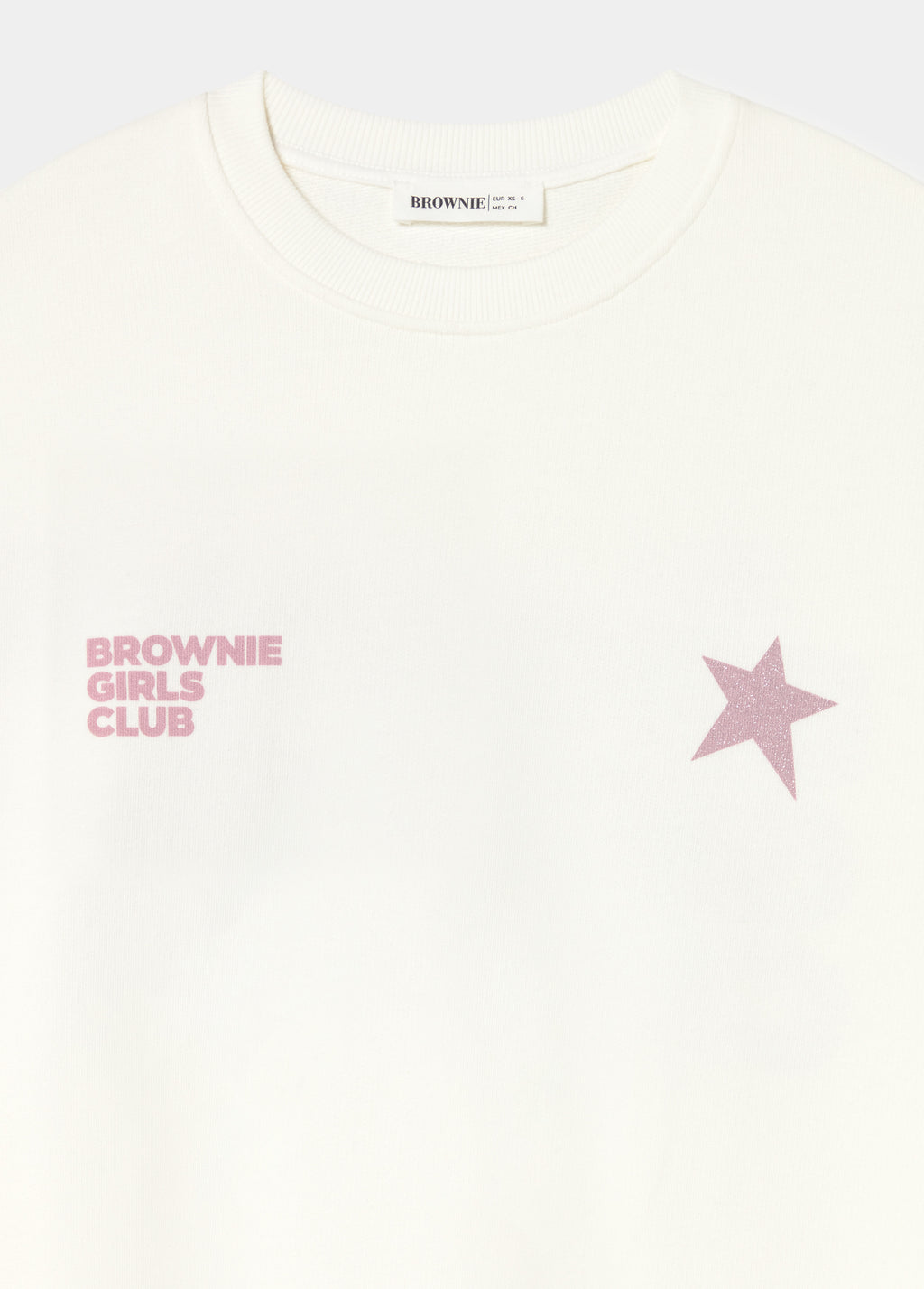 Sudadera print glitter estrella