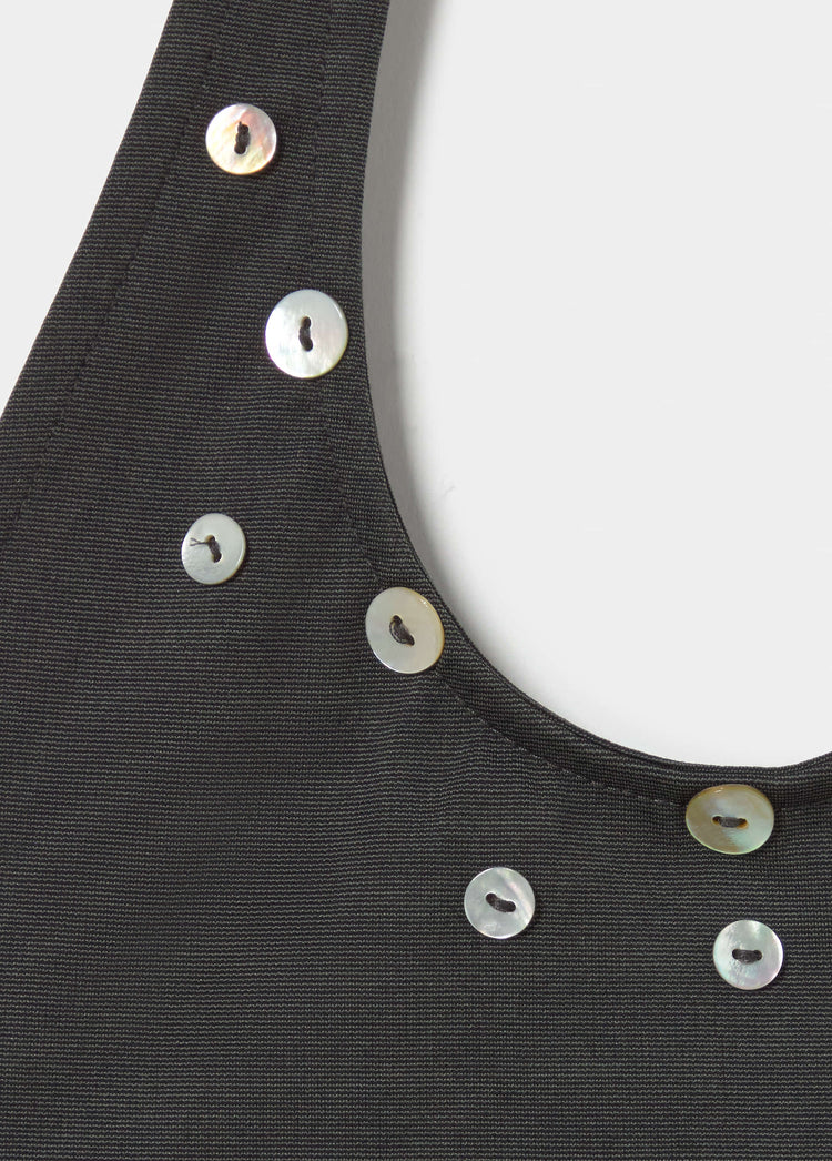 Halter top with buttons