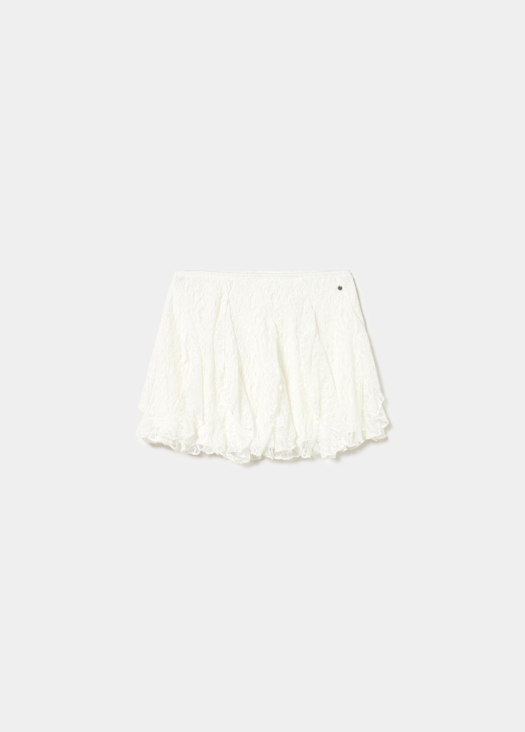Lace ruffle skirt