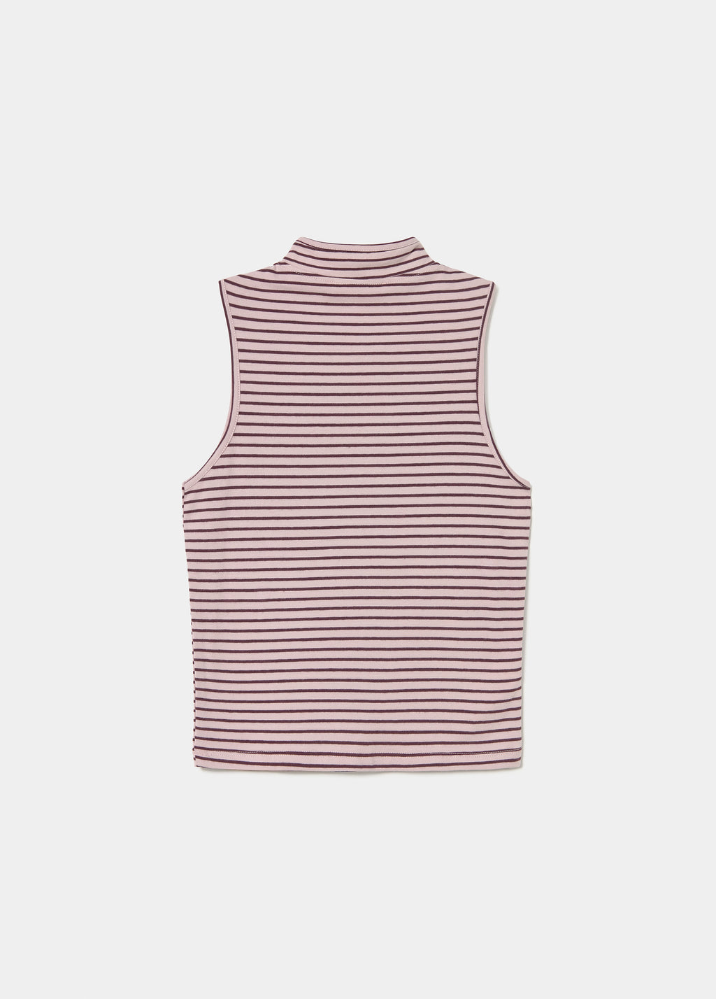 Camiseta raya tejida cuello abotonado