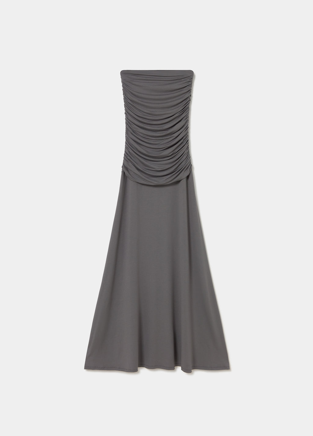Vestido frunces largo