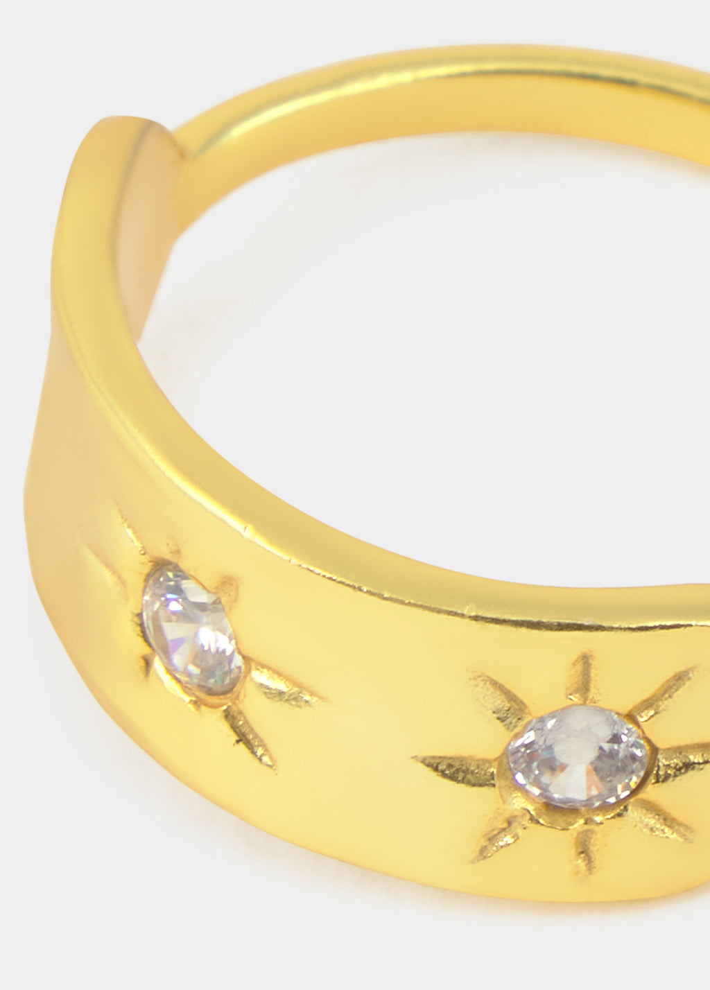 Ring met glinsterende sterren
