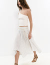 Midi striped skirt
