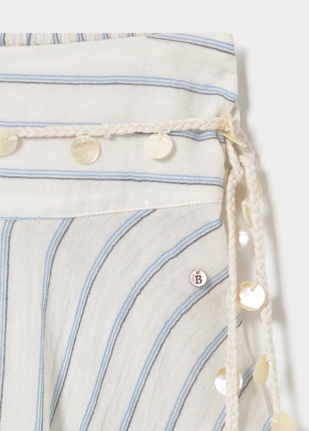 Midi striped skirt