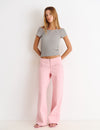Studded waist pants
