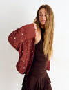 Kaftan jacket with embroidery and beadwork