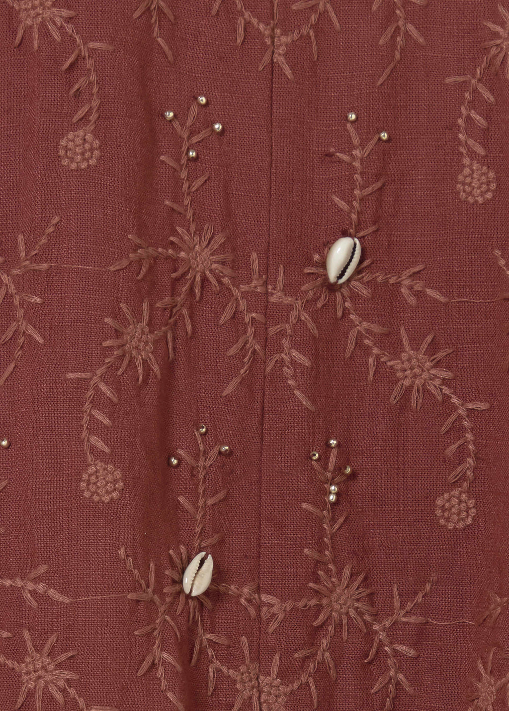 Kaftan jacket with embroidery and beadwork